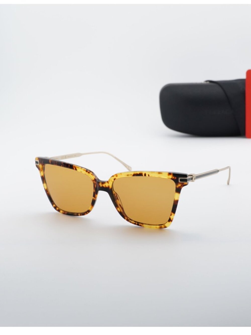 Salvatore Ferragamo SF2036S 242 Butterfly Sunglasses - Havana / Brown
